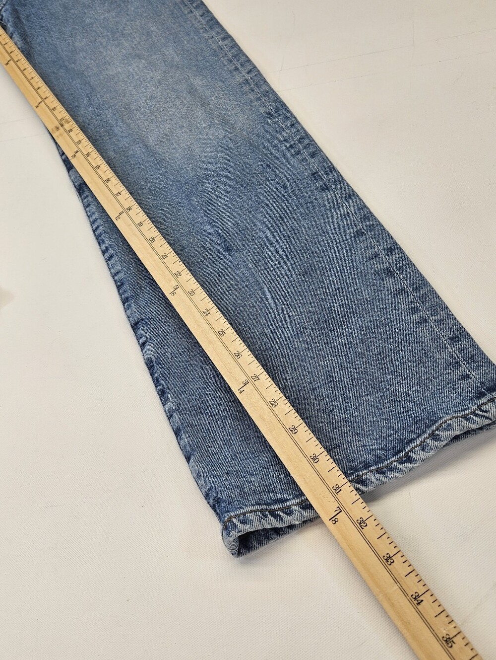 AGOLDE Jeans Womens 25 Blue High Rise Straight Light Wash Faded Denim - Picture 6 of 10